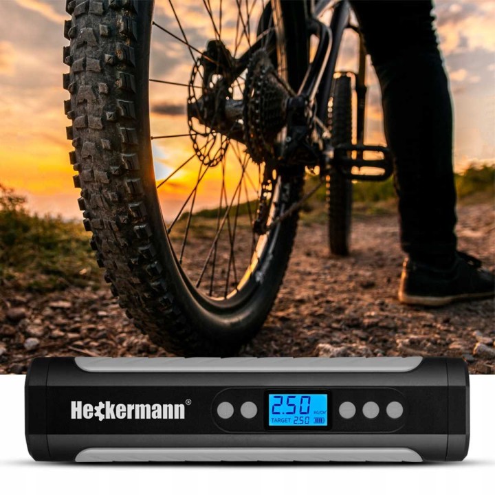 Bezprzewodowa pompka samochodowa/rowerowa do opon Heckermann KCB-9531