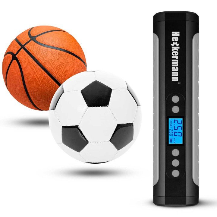 Bezprzewodowa pompka samochodowa/rowerowa do opon Heckermann KCB-9531