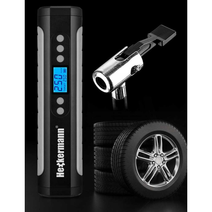 Bezprzewodowa pompka samochodowa/rowerowa do opon Heckermann KCB-9531
