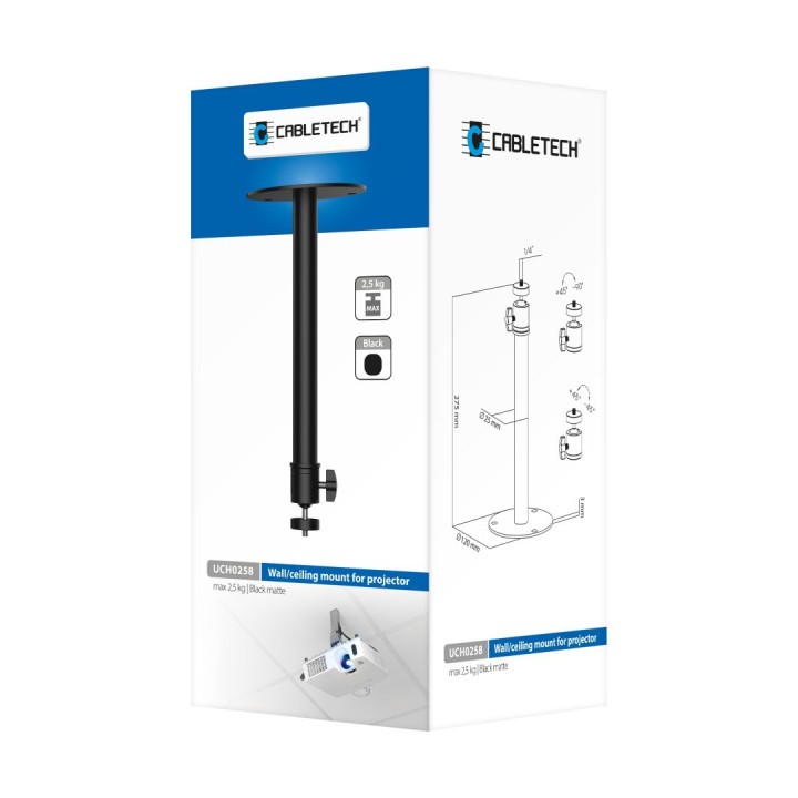 Uchwyt sufitowy/ścienny do projektora - stabilna i funkcjonalna konstrukcja