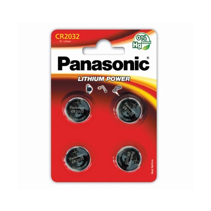 Bateria litowa CR2032 3V Panasonic - Opakowanie 4 sztuki
