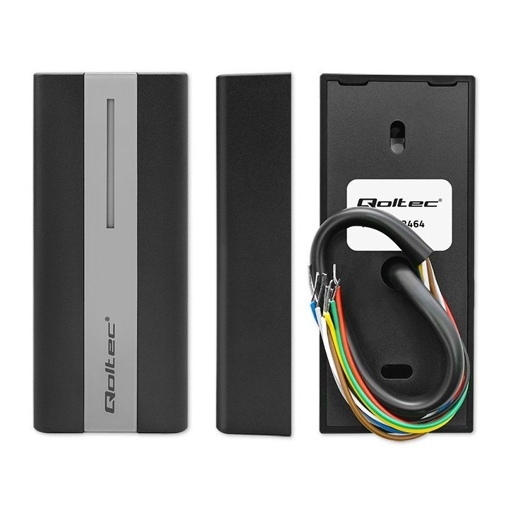 Czytnik Zbliżeniowy Qoltec RFID/EM/Mifare z Pilotem i Akcesoriami