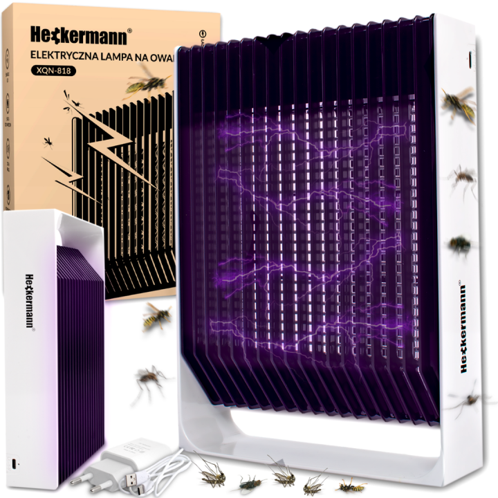 Lampa owadobójcza UV Heckermann XQN-818 – Skuteczna ochrona przed insektami