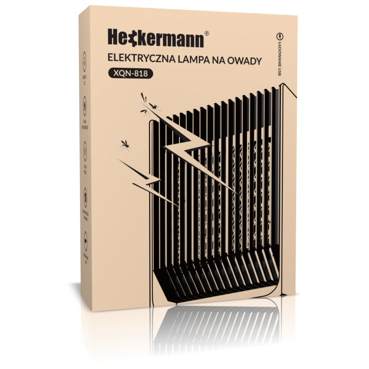 Lampa owadobójcza UV Heckermann XQN-818 – Skuteczna ochrona przed insektami