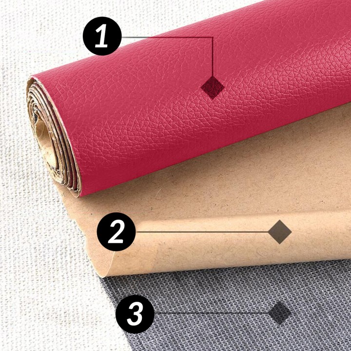 Różowa Samoprzylepna Łata Skórzana - 50x137cm HECKERMANN