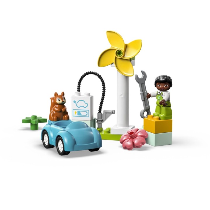 LEGO DUPLO - Turbina wiatrowa i samochód elektryczny