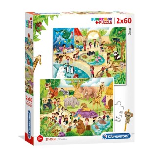 Puzzle 2x60el. / Zoo