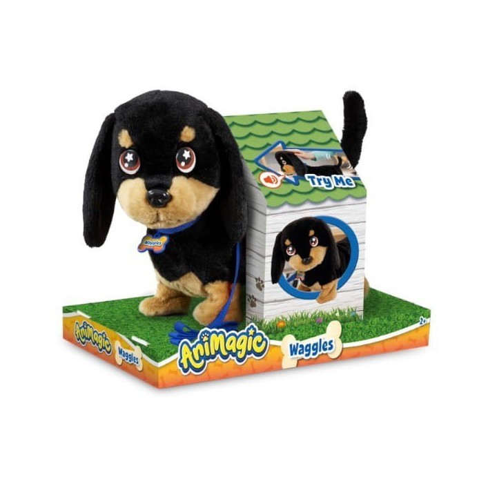 Maskotka interaktywna Piesek AniMagic Waggles