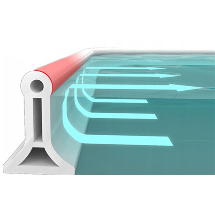 Samoprzylepna uszczelka podłogowa Heckerman Biała - 1mb