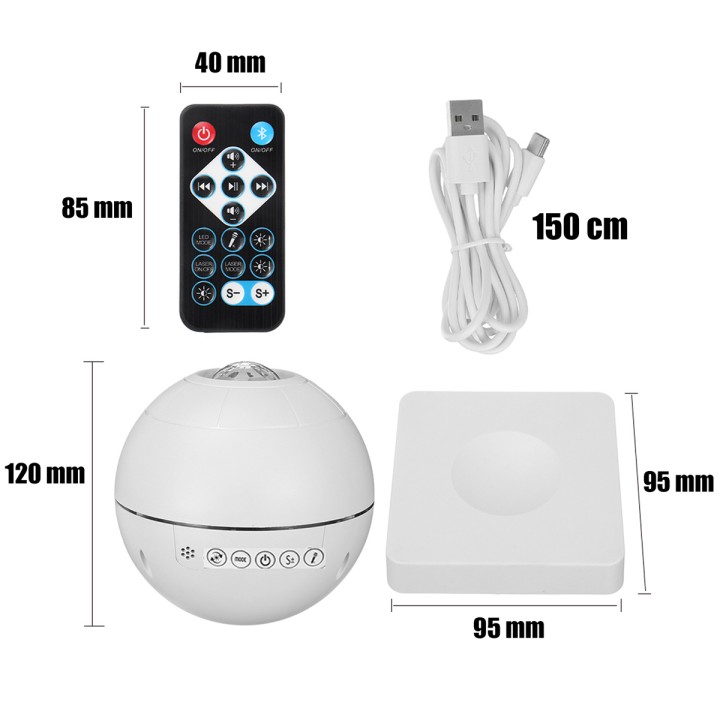 Projektor LED do iluminacji gwiazd Heckermann BL-XK02