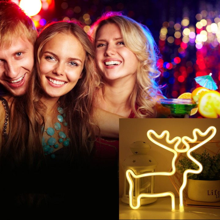 Neon LED Heckermann wiszący RENIFER