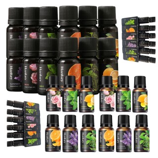 ZAPACHOWE OLEJKI ETERYCZNE NATURALNE AROMATERAPIA ZESTAW DO PODGRZEWACZA 12