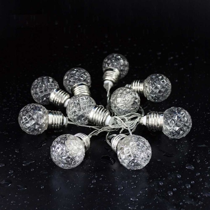 Lampki świąteczne LED USB Heckermann 20L 6m kulki