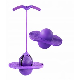 SKOCZEK DLA DZIECI POGO JUMPER RÓWNOWAGA FIOLETOWY JUMPING BALL