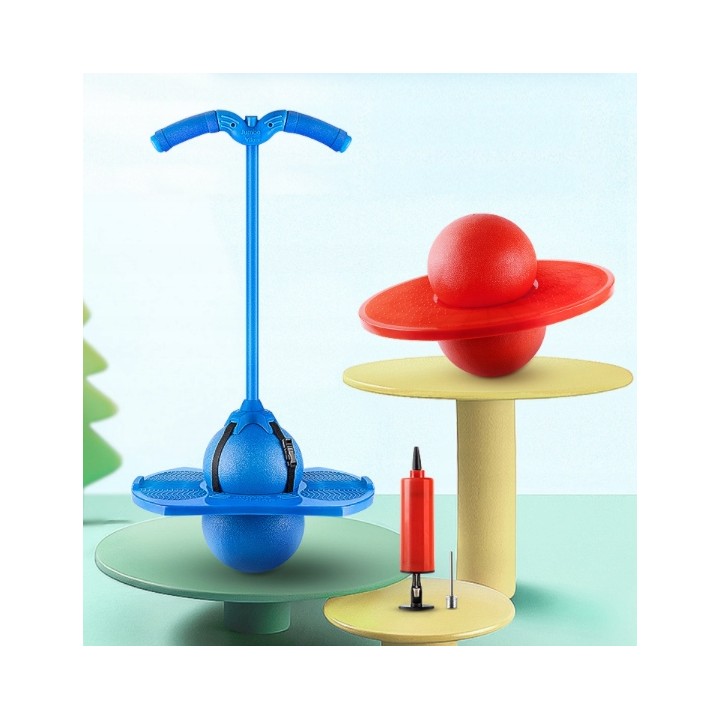 SKOCZEK DLA DZIECI POGO JUMPER RÓWNOWAGA FIOLETOWY JUMPING BALL