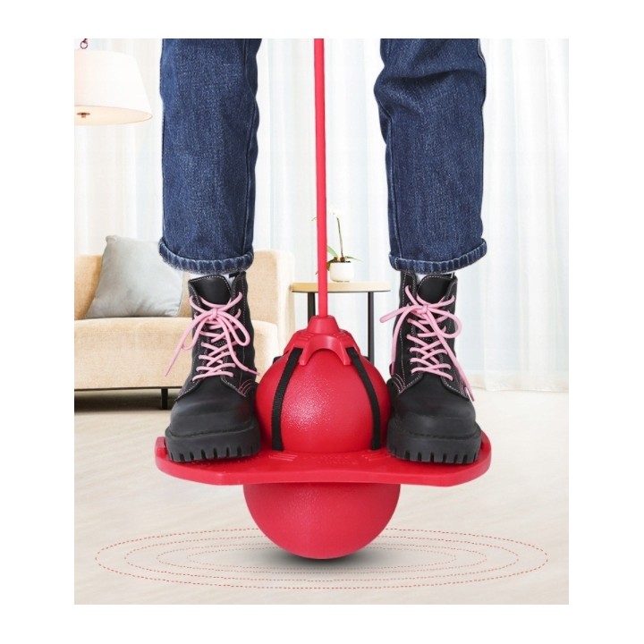 SKOCZEK DLA DZIECI POGO JUMPER RÓWNOWAGA FIOLETOWY JUMPING BALL