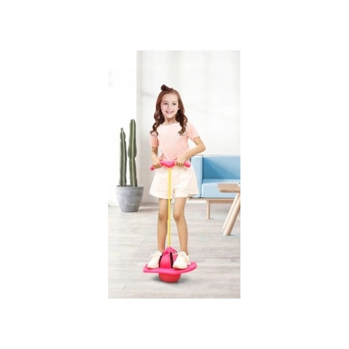 SKOCZEK DLA DZIECI POGO JUMPER RÓWNOWAGA FIOLETOWY JUMPING BALL