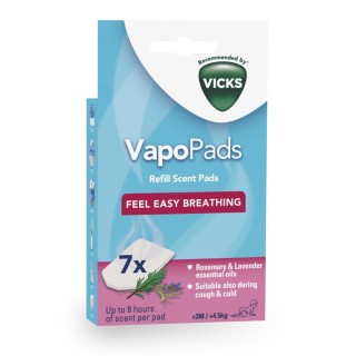 VICKS VapoPads Rozmaryn z Lawendą Pediatryczne wkładki zapachowe pak. 7 szt VBR7