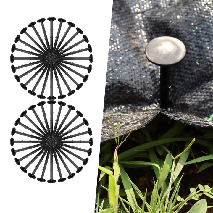 Agrotkanina Heckermann 0,8x50m 70g/m² + 50 czarnych kołków mocujących