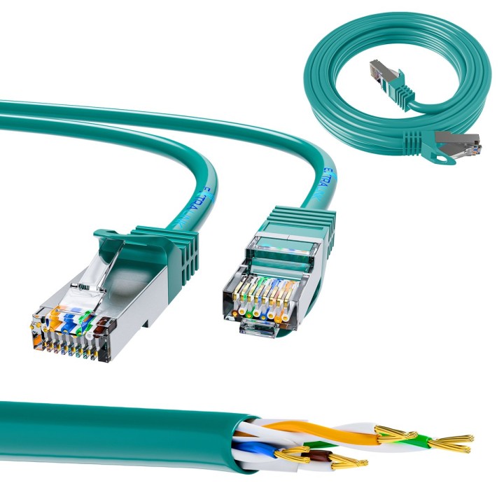 Extralink Kable Ethernet Kat.6 FTP 5m | Skrętka miedziana 1Gbit/s