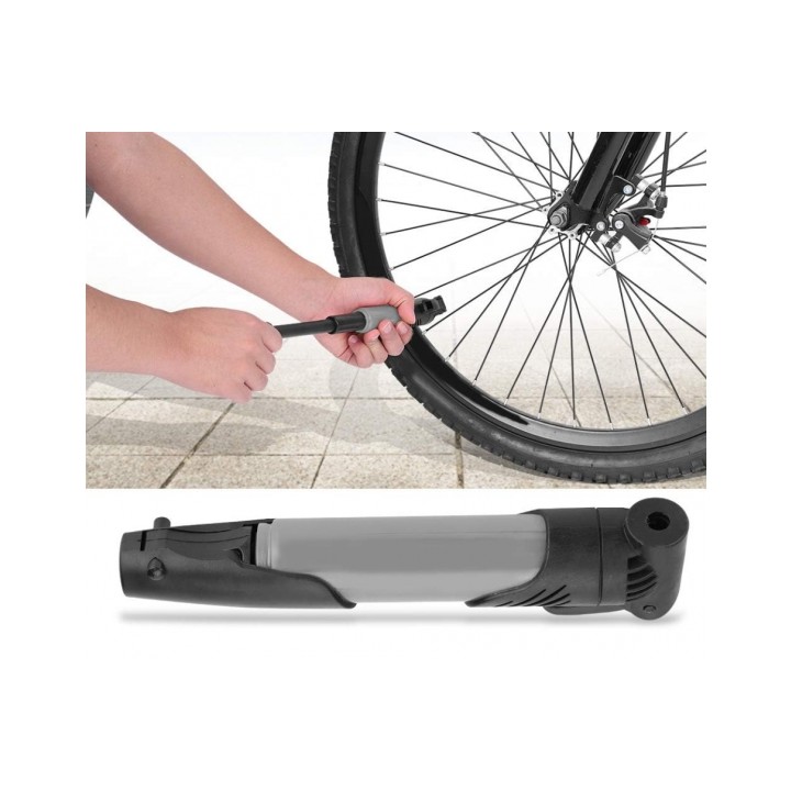 POMPKA ROWEROWA TELESKOPOWA RĘCZNA PRZENOŚNA MOCNA NA RAMĘ ROWER PODRÓŻNA