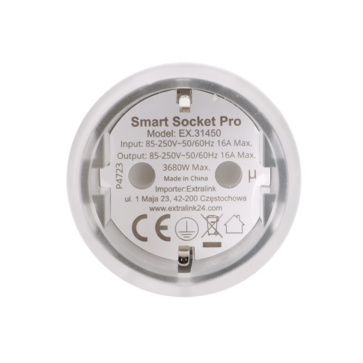 Inteligentne gniazdko Extralink Smartlife SC Pro | Zigbee, Homekit, Tuya