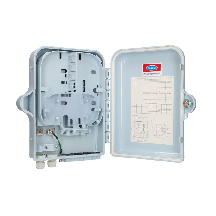 Puszka światłowodowa Extralink Emma 16 spawów, kolor biały