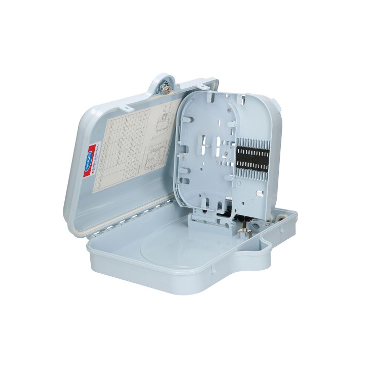 Puszka światłowodowa Extralink Emma 16 spawów, kolor biały