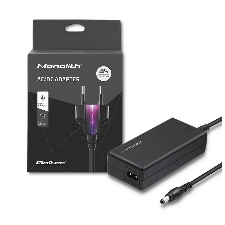 Zasilacz sieciowy 27W/12V/2.25A Qoltec