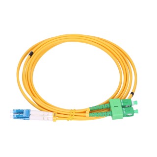 Extralink SC/APC-LC/UPC Patchcord 1m Duplex G657A 3mm Jednomodowy