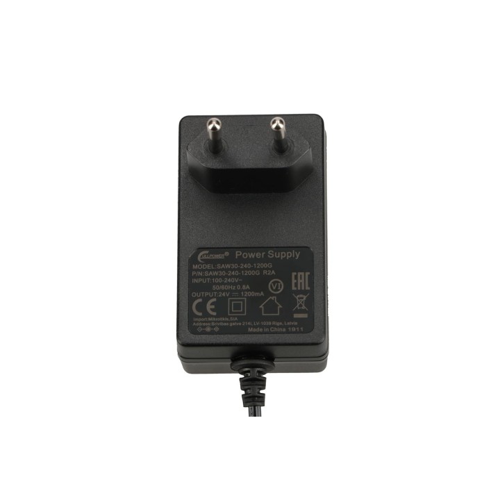 Zasilacz MikroTik SAW30-240-1200GR2A 24V 1.2A z kątem wtyku jack