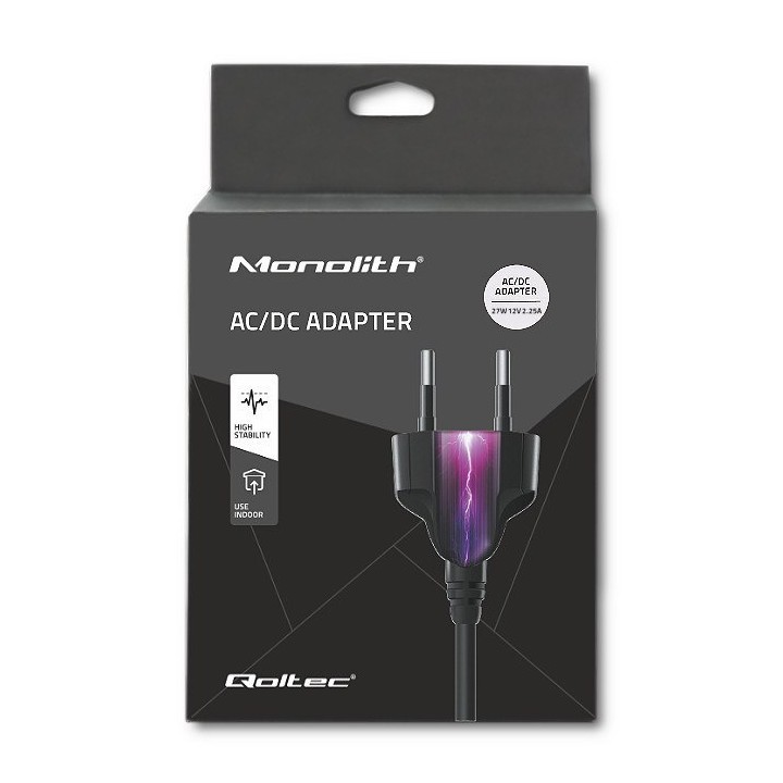 Zasilacz sieciowy 27W/12V/2.25A Qoltec