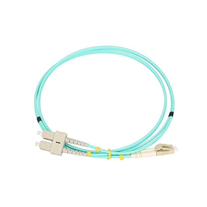 Patchcord Extralink LC/UPC-SC/UPC OM3 Duplex 1m Wielomodowy 3mm