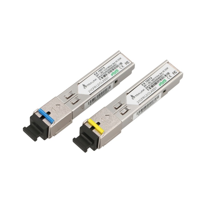 Moduł SFP Extralink 1,25G WDM, 3km, SC, dla HP/Aruba