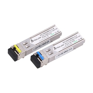 Moduł SFP Extralink 1.25G WDM 20km LC DOM, 1310/1550nm, single mode
