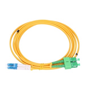 Patchcord Extralink SC/APC-LC/UPC, G652D, duplex, 10m, 3mm