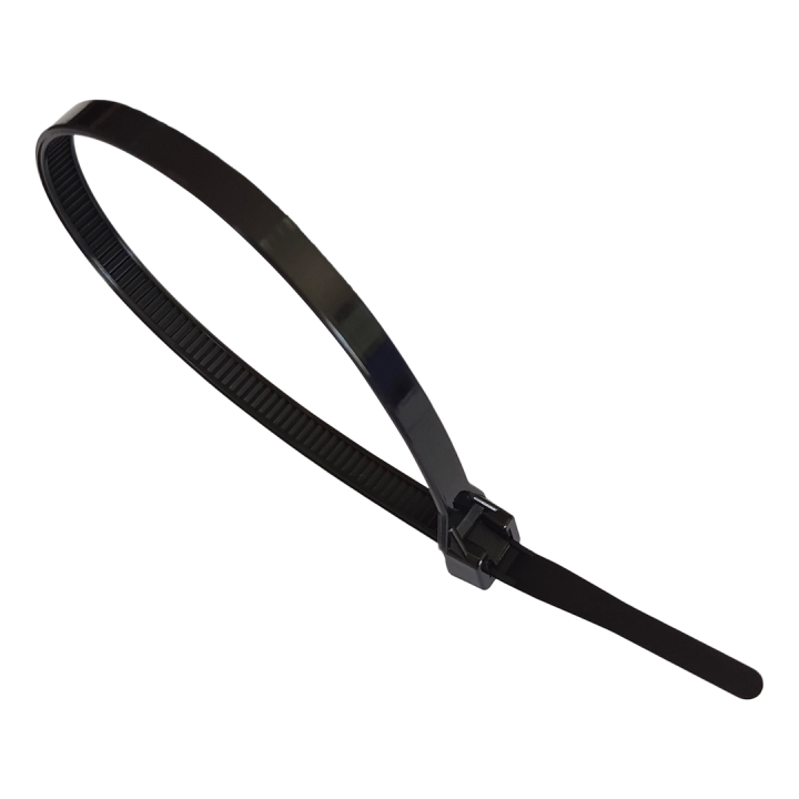 Zestaw 100 Czarnych Opasek Zaciskowych 2,5x160mm Eko-Light