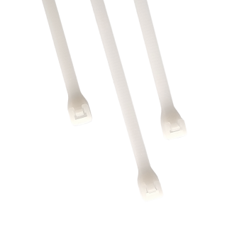 Zestaw Opasek Zaciskowych Eko-Light 2,5x160mm Białe - 100szt