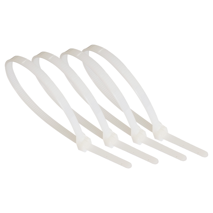 Zestaw Opasek Zaciskowych Eko-Light 2,5x160mm Białe - 100szt