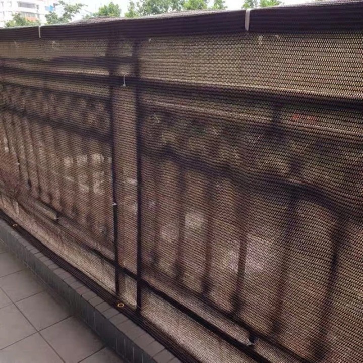 Osłona balkonowa Heckermann 1x7m w kolorze brązowym