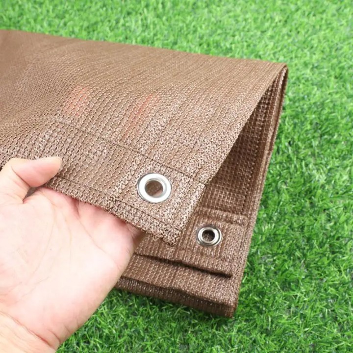 Osłona balkonowa Heckermann 1x7m w kolorze brązowym