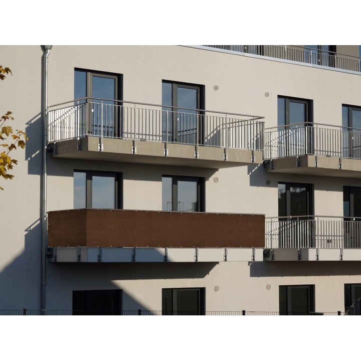 Osłona balkonowa Heckermann 1x7m w kolorze brązowym