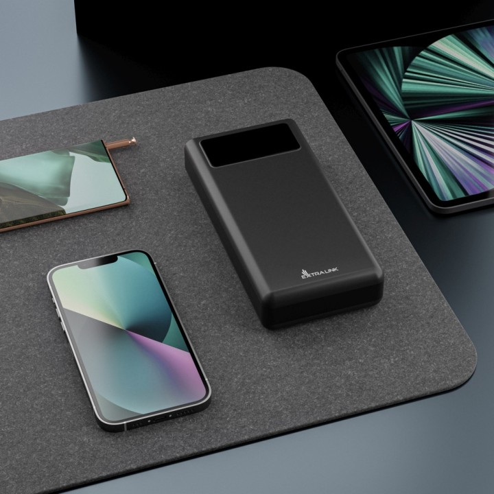 Extralink EPB-112 30000mAh Czarny | Powerbank | Power bank, USB-C