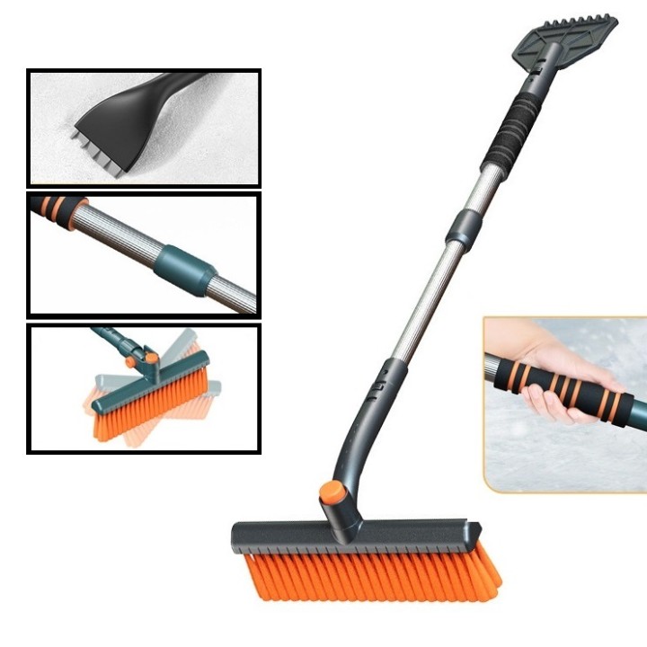 Szczotka Do Odśnieżania Śniegu Skrobaczka Teleskopowa Do Lodu Szyb Samochodu