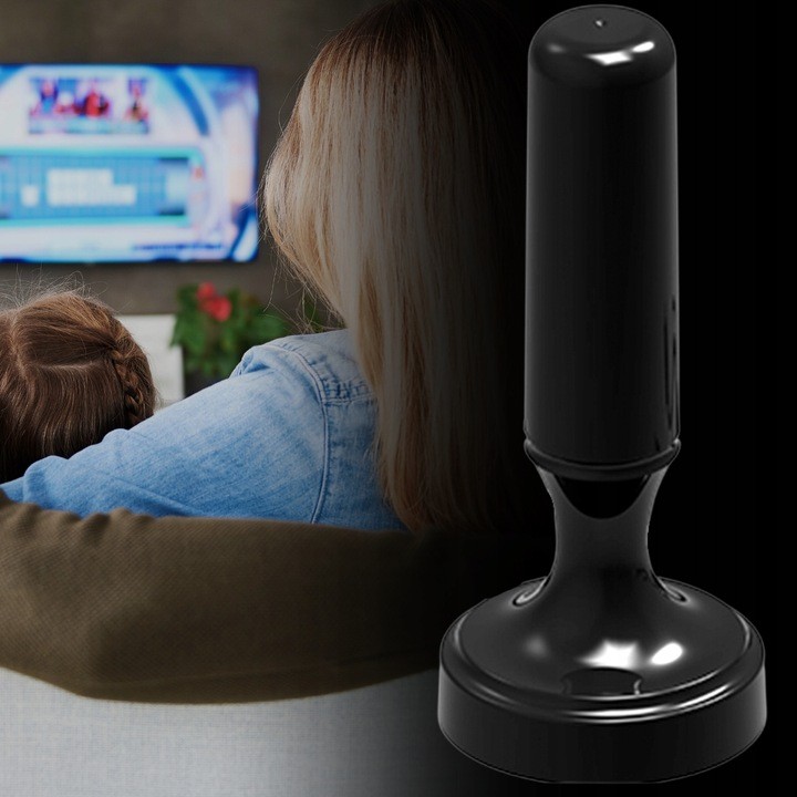 Mocna Antena Telewizyjna Pokojowa Do TV Naziemnej 30dBi DVB-T DVBT2 H.265 AH-0031