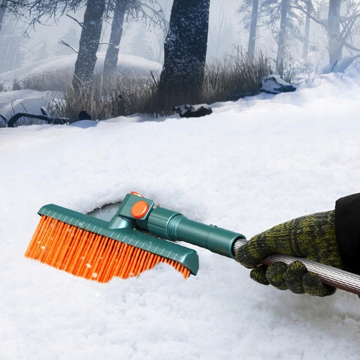 Szczotka Do Odśnieżania Śniegu Skrobaczka Teleskopowa Do Lodu Szyb Samochodu