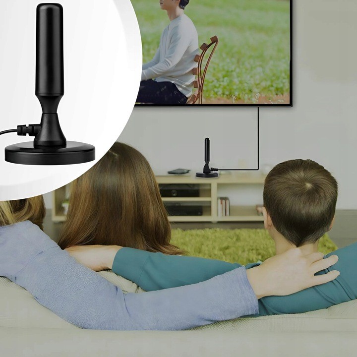 Mocna Antena Telewizyjna Pokojowa Do TV Naziemnej 30dBi DVB-T DVBT2 H.265 AH-0031