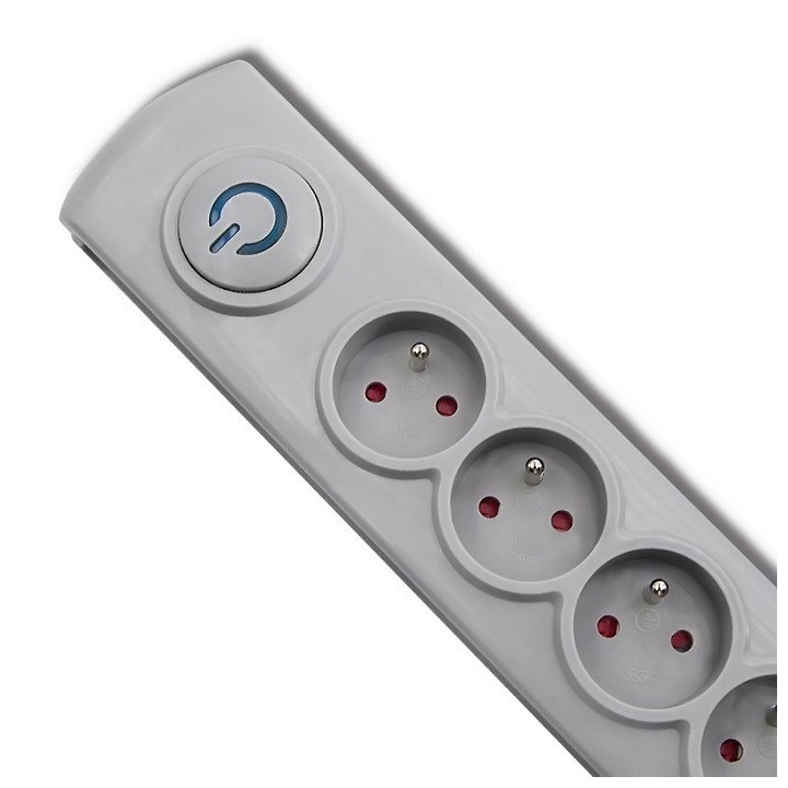 Listwa przeciwnaprężeniowa Qoltec z 5 gniazdami
