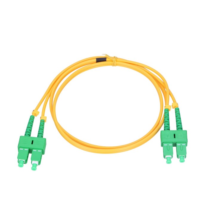 Patchcord SC/APC-SC/APC jednomodowy duplex G652D 3mm 10m Extralink