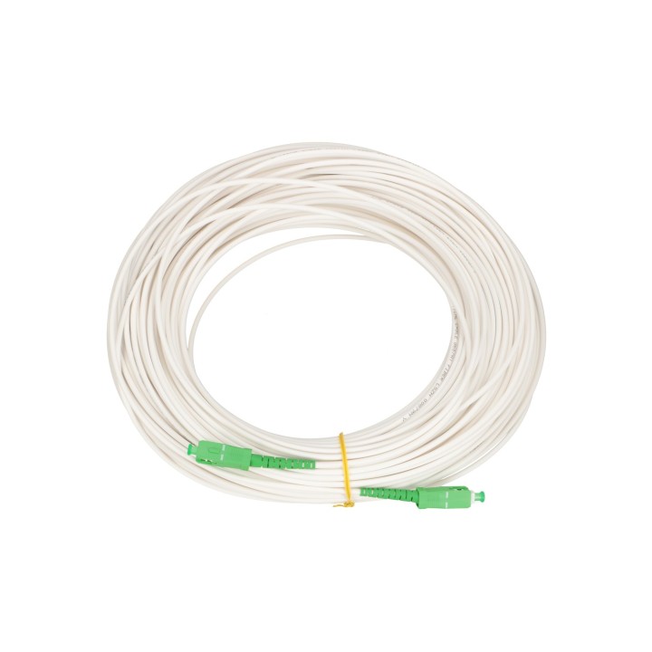 Patchcord Extralink SC/APC-SC/APC LSOH 10m Jednomodowy biały